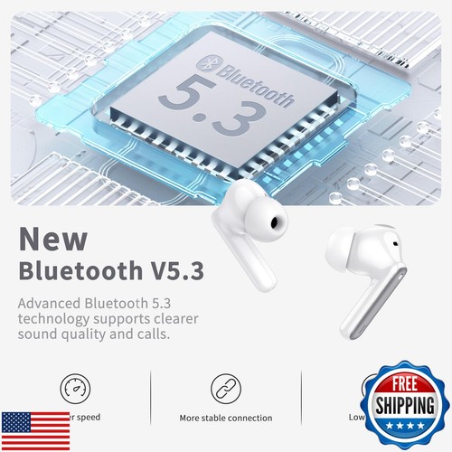 Wireless Earbuds, Bluetooth 5.3 Headphones in Ear with HiFi Stereo Deep Bass, - Picture 5 of 5