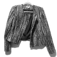 Black White Tweed Blazer