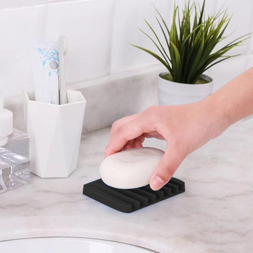 Universal Silicone Self Draining Soap Dish/Tray/Holder Non-Slip Soap Dish - Picture 3 of 16