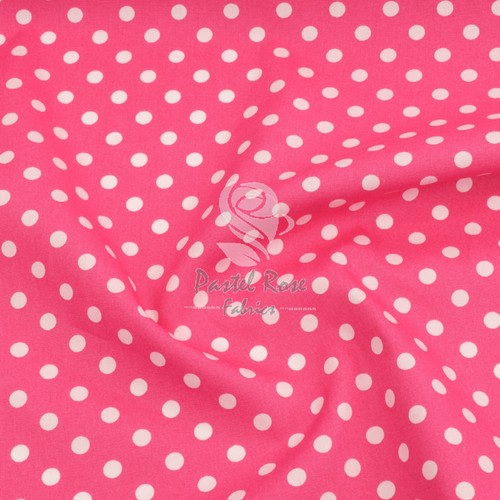 Pink Floral Rose and Hubble Fabric 100% Cotton - Metre FQ clothing craft - Picture 49 of 62