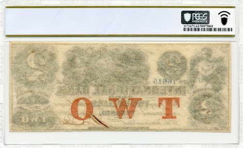1858 $2 The International Bank of Canada - PCGS Choice UNC 63 - Picture 2 of 2