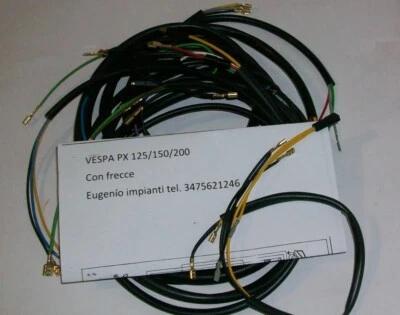 EUGENIO IMPIANTI ELETTRICI IMPIANTO ELETTRICO VESPA PX 125/150/200 PRIMA SERIE CON FRECCE DAL 1978 AL 1982