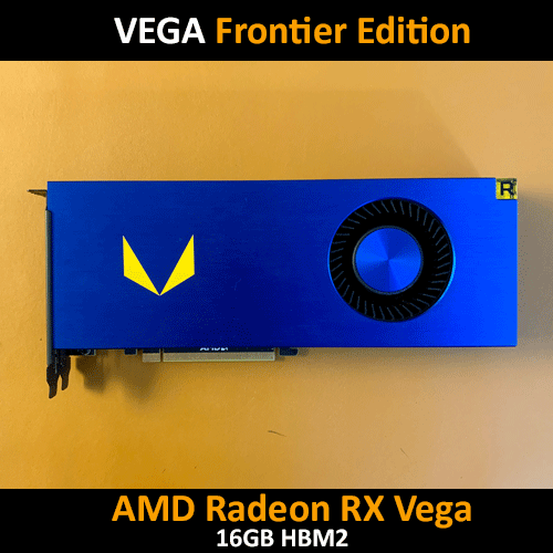 Carte graphique AMD Radeon RX Vega Frontier Edition 16 Go HBM2 - Photo 1 sur 4