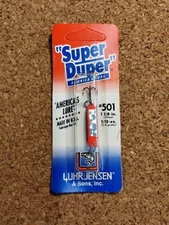 NOS   Luhr Jensen     Super Duper  501   Fire / Silver Fishing Lure 