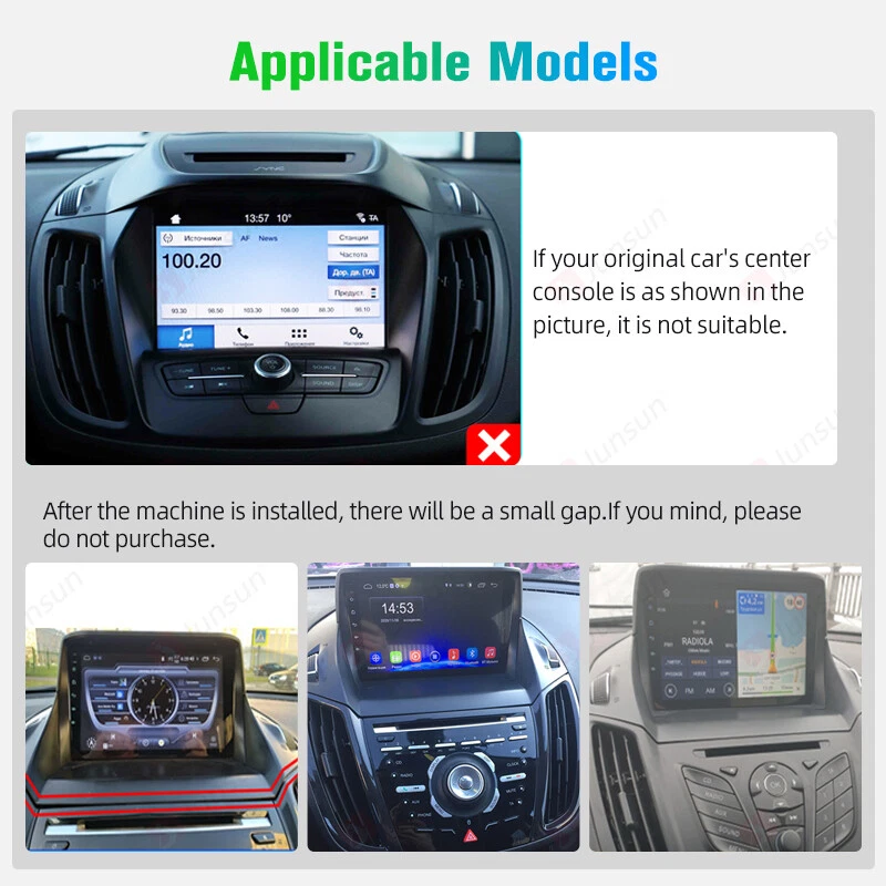 4+64GB 8 Kern Android 13 Auto radio für Ford Kuga Escape C-Max MK2 2012-2019  - Bild 4 von 4