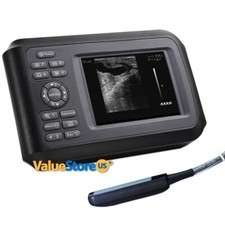 Ultrasound Machine Veterinary Pregnancy with Rectal Probe for Cattle, Horse, Cow