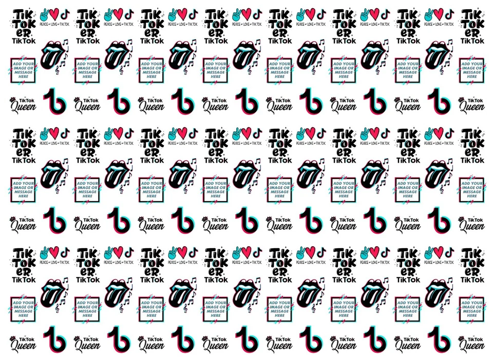 TikTok Princess / TikTok QueenPersonalised gift wrapping paper different choices - Image 4 of 4