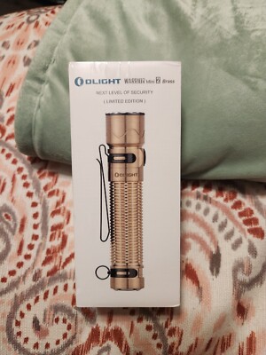 Olight Warrior Mini 2 Brass *Black Diamond* Rechargeable Flashlight **SEALED**