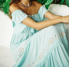 NWT TIGERLILY LADIES MAEVA LOTTIE MAXI DRESS SIZE AU 10 RRP $279