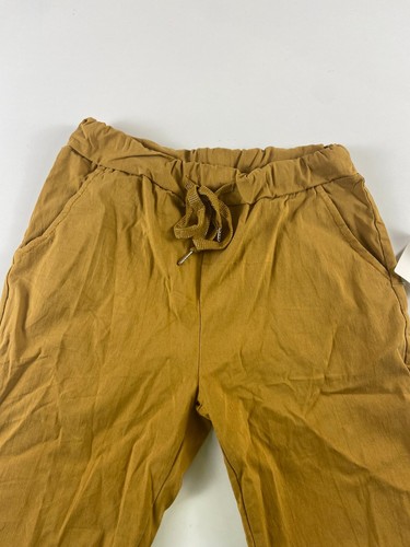 Generic made in Italy mustard cotton and polyester blend medium sized trousers - Picture 2 of 11