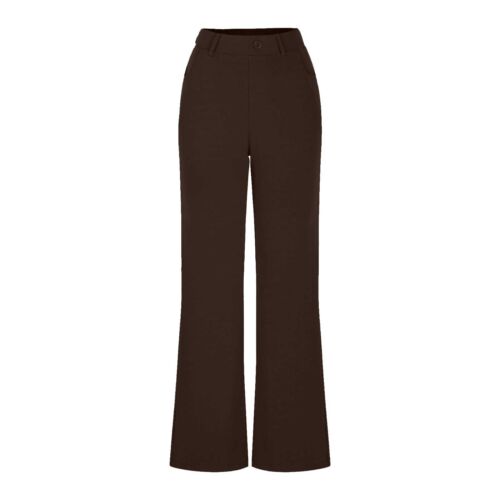 Women Office Pants Business Casual Work Pants with Pocket Pull On Regular Slacks - Picture 20 of 51