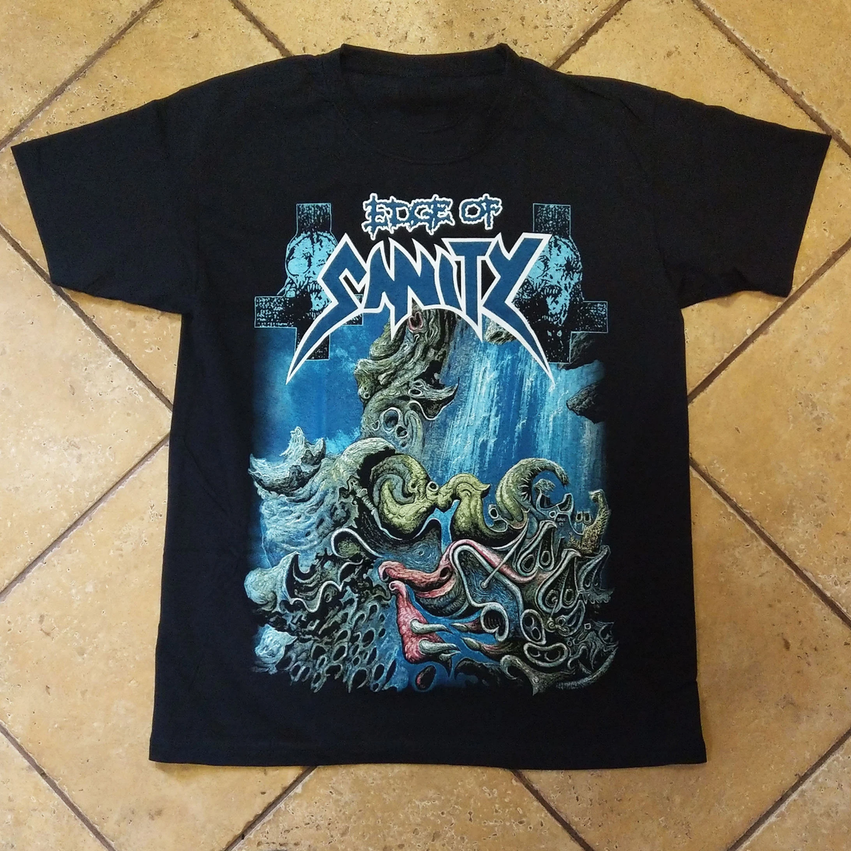 EDGE OF SANITY band Heavy Cotton Black Full Size Men Women Tee