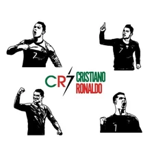 5 Cristiano Ronaldo bundle vector clipart files svg, eps. ai, pdf, png, jpeg