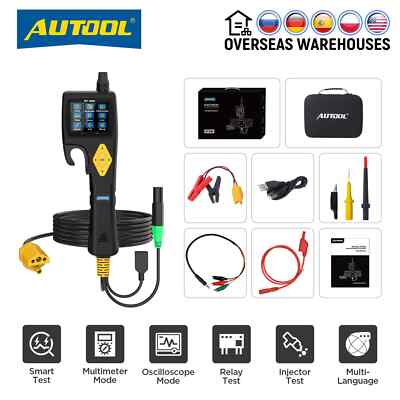 BT280 Car Electric Circuit Tester Oscilloscope 4 Pulse Fuel Injector Test