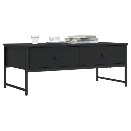 Coffee Table With Storage, Wooden 2-Drawer Living Room Furniture Tea Table - Picture 3 of 51