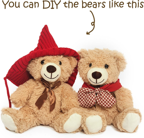 Adorable Teddy Bear Plush Toy Bulk Light Brown Wholesale Options Available - Picture 10 of 18