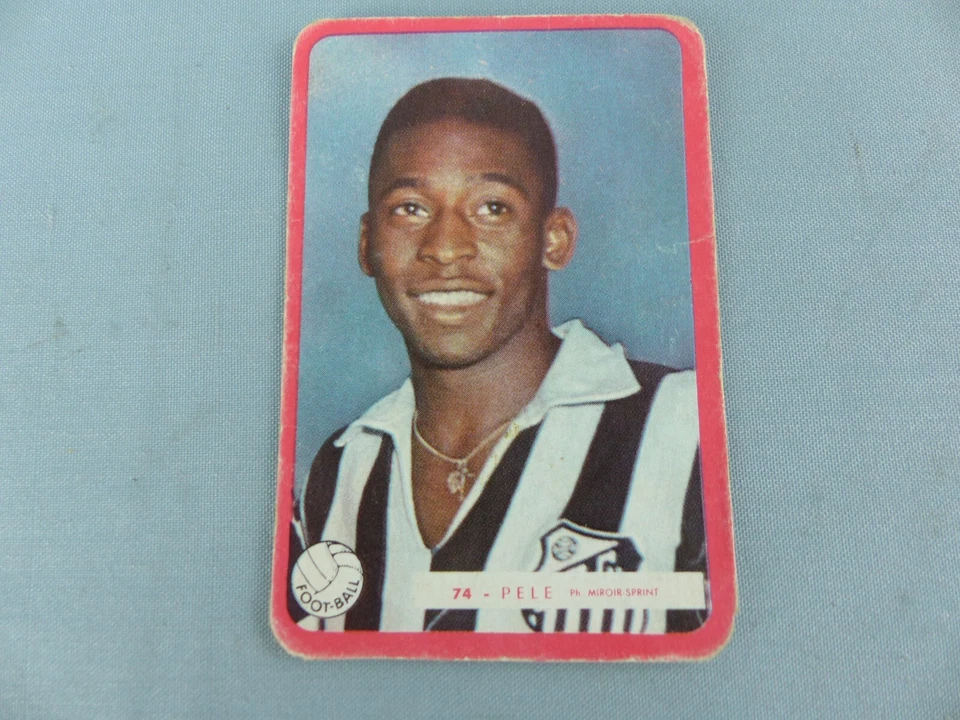 MIROIR SPRINT carte football PELE SANTOS # 74 vers 1960 ORIGINALE - Photo 3/4