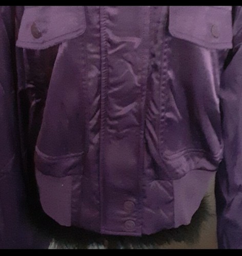 NWOT $78 PUMA Womens Sz. M Satin Bomber Cropped jacket - Picture 7 of 10