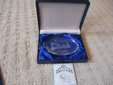 Vintage 2011 Bugnar Carb-Rite AIS Tech Conference Crystal Paperweight Indy