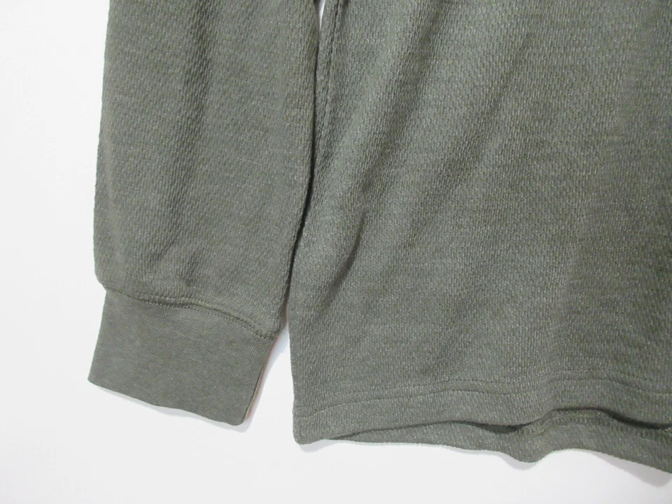 NWT Sz XL ST JOHNS BAY Henley Shirt Men's SUPER SOFT Waffle Thermal Hiking Green - Image 4 of 4