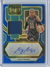 2024 Panini Select WNBA MAYA MOORE #AM-MM Jersey Relic Auto BLUE PRIZM /49 LYNX