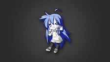Anime izumi konata blue monochrome lucky star minimalism Playmat Gaming Mat Desk