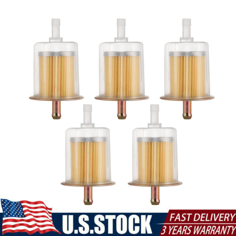 5x FUEL FILTERS INDUSTRIAL HIGH PERFORMANCE UNIVERSAL INLINE GAS FUEL LINE 3/8