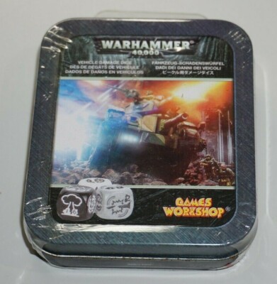 Warhammer 40k Imperial Guard Fahrzeugschaden Würfel Blech Set - Neu & Versiegelt