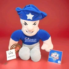 Vintage 1999 Stuffins NFL Kickoff New England Patriots 8" Plush  w/ Tag NOS