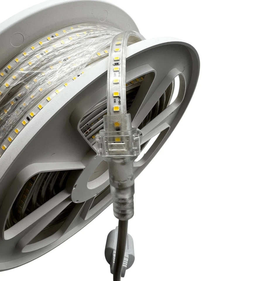 Bobina 50m Striscia Led Slim 220v 8W/M 120led al metro Ip65 S47 - Immagine 2 di 4