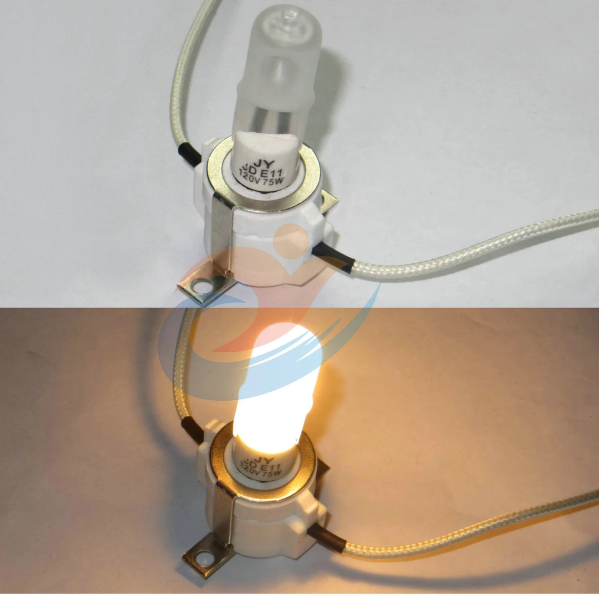 5x JD 75 Watt Frosted E11 Mini Candelabra lamp 75W Lamp Light Bulb 120V
