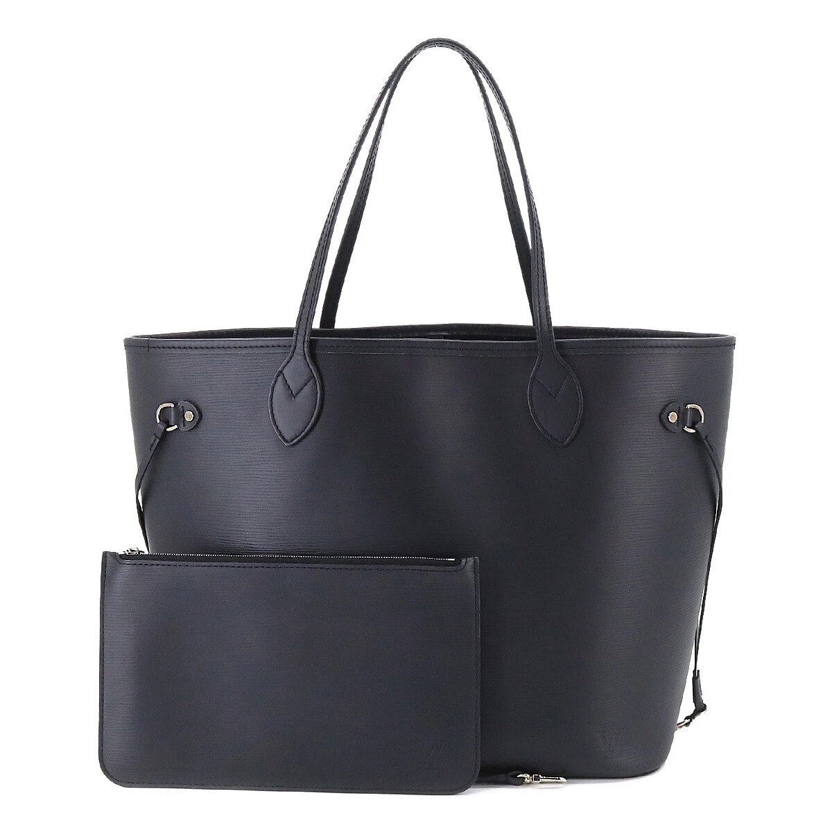 LOUIS VUITTON Epi Neverfull MM Tote Bag Leather Noir M40932 Purse 90204341