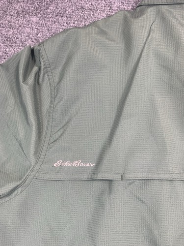 Eddie Bauer Shirt Mens 2XL Green Short Sleeve Button Up Pocket Outdoors - Imagen 15 de 18