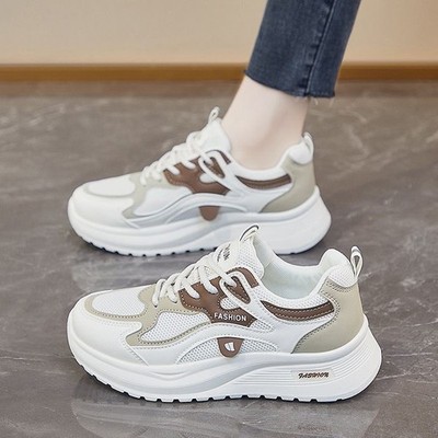 Women Chunky Sneakers Platform Casual Shoes Trendy Lightweight Walking Fashion