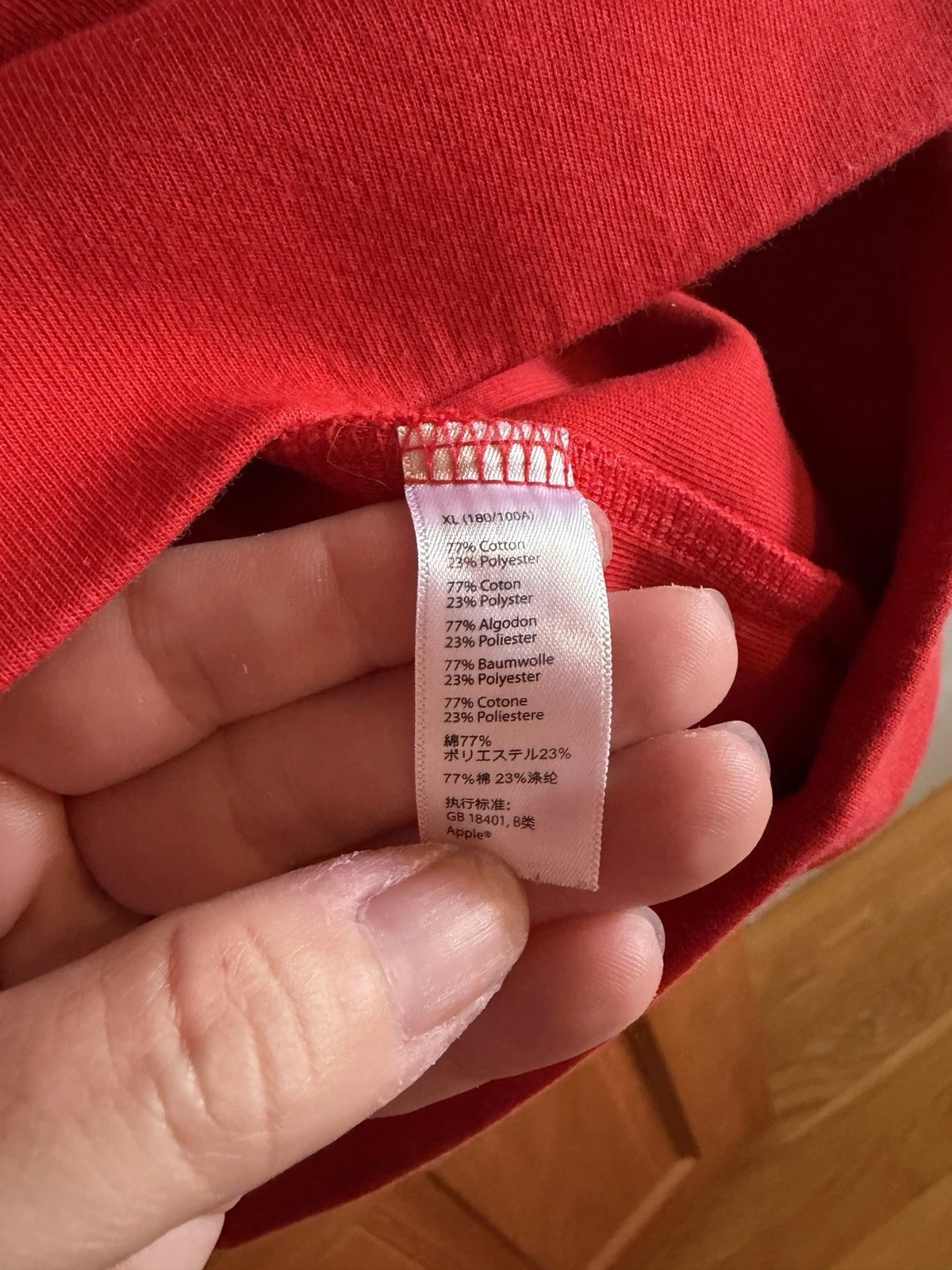 Apple Employee Issued Jacket 1/4 Zip Adult  XL  Red image 6