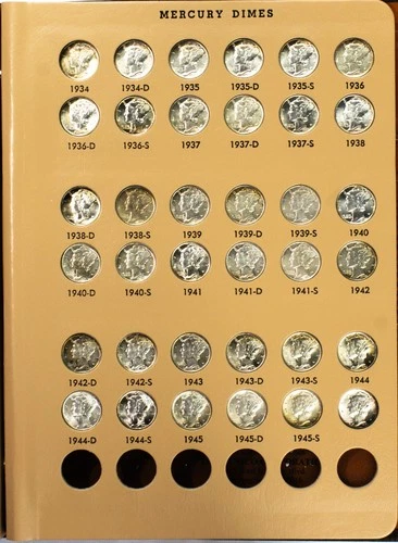 1934-1945 Mercury Silver Dimes Short Set | Mostly GEM BU | Exceptional US Coins