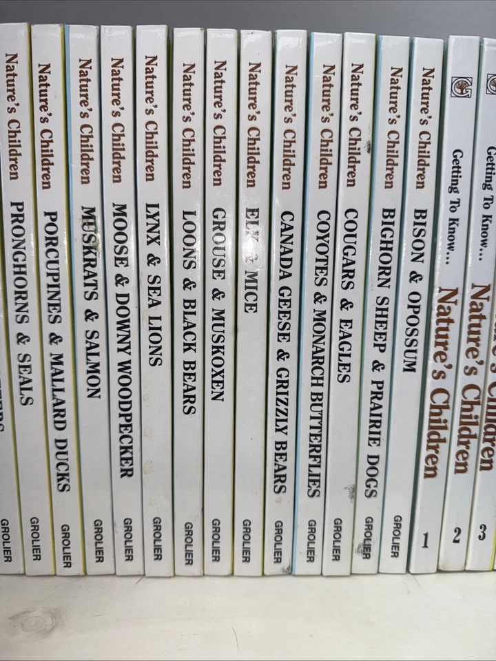 Getting to Know Nature's Children Books Lot of 25 Double Sided Books Grolier - Image 3 of 4