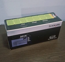 LEXMARK (501X) Extra High-Yield Toner Cartridge - Black, Unopened 