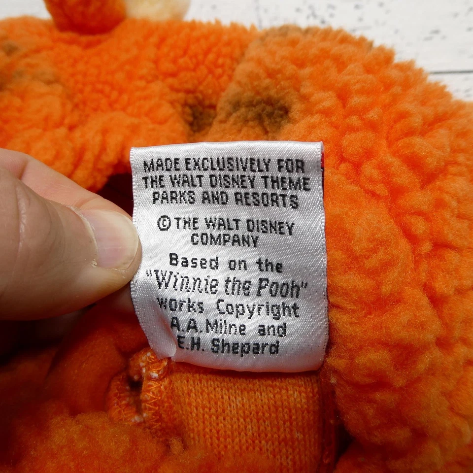 Disney Tigger Pooh Disfraz Mono Niño 3T Naranja Con Capucha Vellón Una Pieza Foto 4 de 4