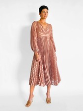 Zimmermann Burnout Sunray Midi Dress