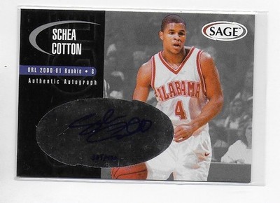 2000 Sage Authentic Auto Silver /400 Schea Cotton #A10 Auto 7m4