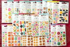 NEW-YOU CHOOSE - Rare & Collectable Doodlebug Shape Sprinkles Enamel 3D Stickers