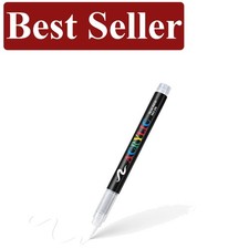 White Acrylic Paint Pens - Waterproof Permanent Markers for Multi-Surface Art