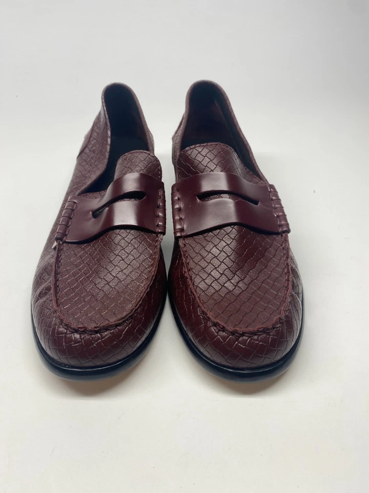 Mocasín plano Rag & Bone para mujer Carter de cuero vino tinto talla 41 EU 11US Foto 4 de 4
