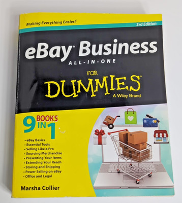 EBay For Dummies 9 Books in one Paperback 3rd Edition 2013 Selling Sourcing