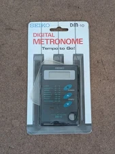 Seiko DM-10 Digital Metronome Tempo To Go Pocket Digital Brand New Vintage 