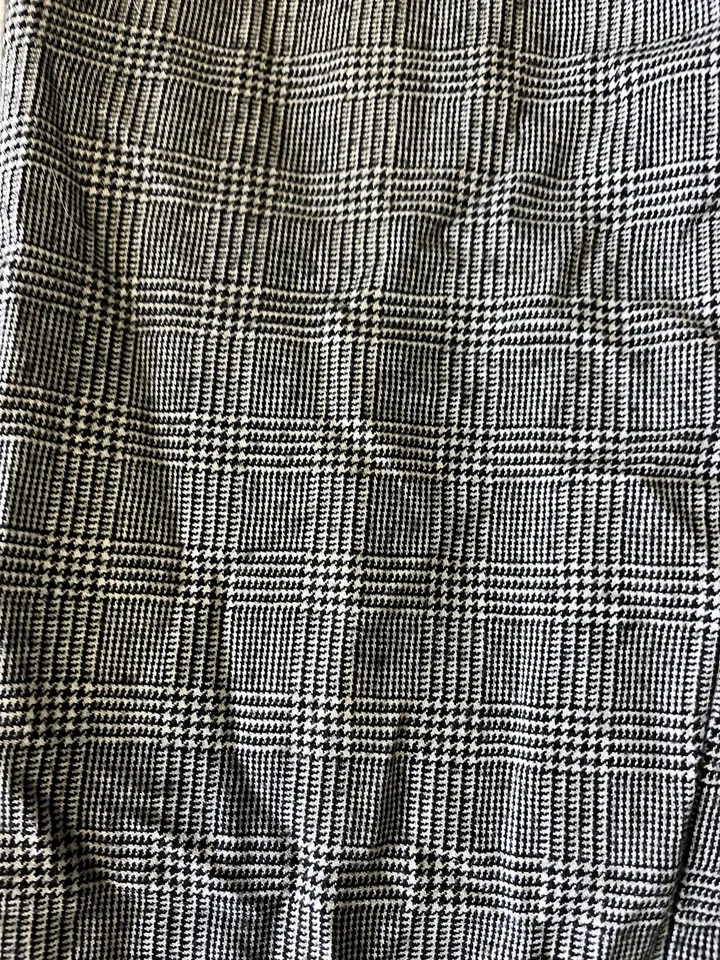 Pantalones de vestir Appleseeds 100 % lana blanco y negro 6MT  Foto 2 de 4