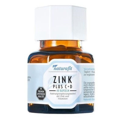 2x NATURAFIT Zink Plus C+D Kapseln 40 ST