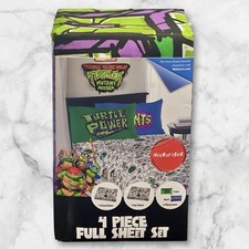 Nickelodeon Teenage Mutant Ninja Turtles Kids 4-Piece Full Sheet Set Microfiber