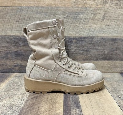Altama Desert Tan Military Combat Boots Vibram‎ Sole Mens 6 R USA Tactical US Army Type 2 Hot Weather Combat Boots, Desert Tan  main image 3